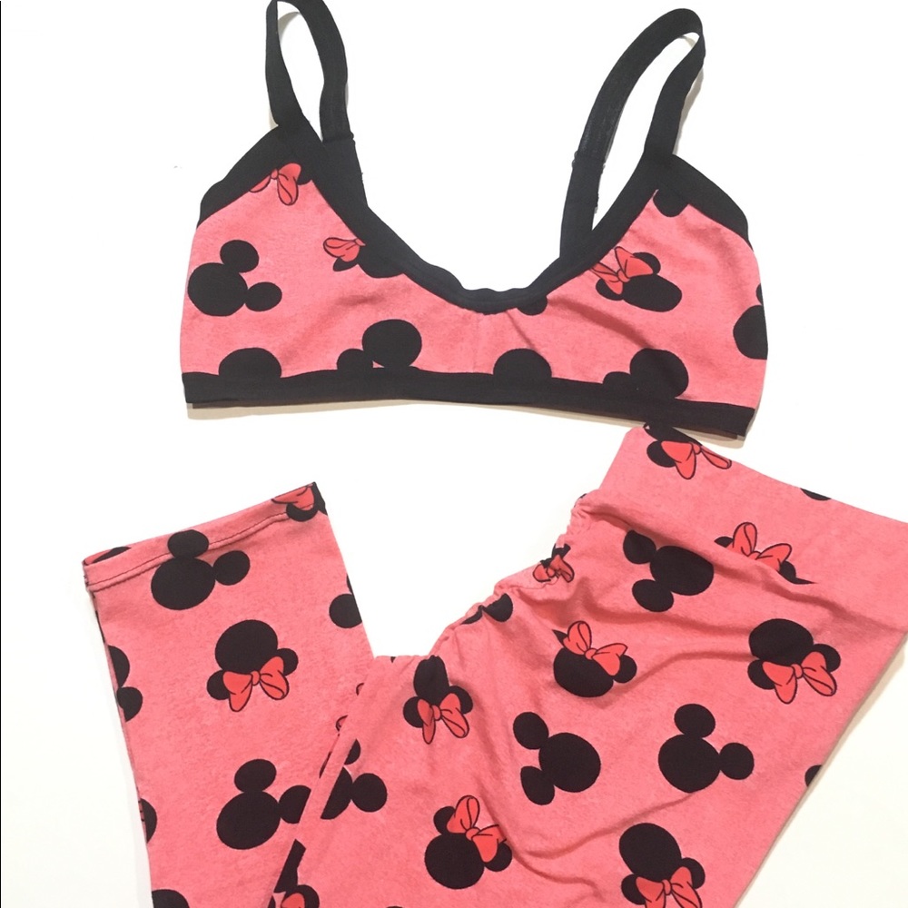 New Home Pj Set Top Legging Capri Small